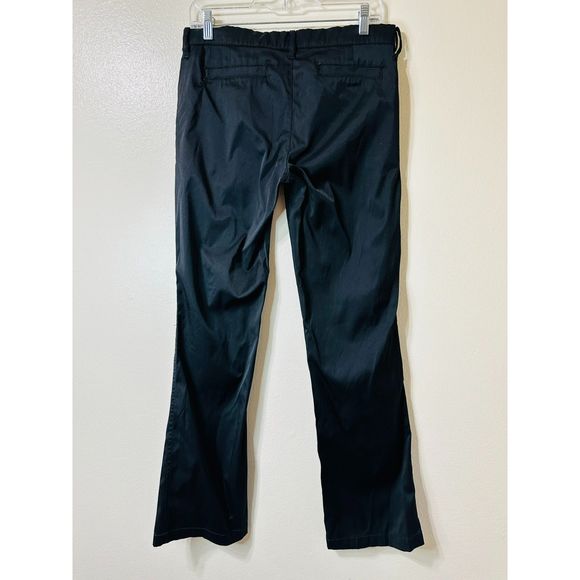 Grane Black Shiny Low Rise Boot Cut Stretchy Junior Jeans, Size 5 - Picture 4 of 5